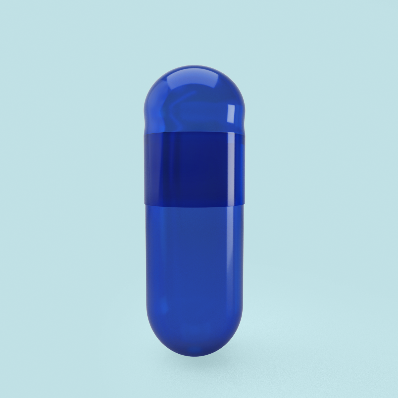 Sans Dioxyde de Titane (TiO2) - Capsules de Gélatine Colorées Taille 0 Bleu/Bleu (Boîte de 100 000) - Bleu