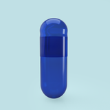 Sans Dioxyde de Titane (TiO2) - Capsules de Gélatine Colorées Taille 0 Bleu/Bleu (Boîte de 100 000) - Bleu