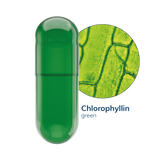 Capsuline Chlorophyll Empty Vegetarian Capsules Size 0  - Green/Green - TiO2-Free (Box of 100,000)